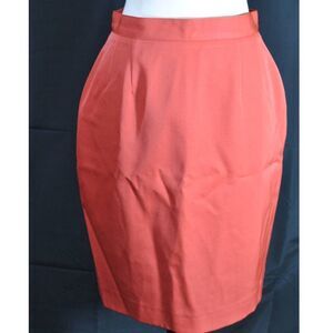 Vintage Teenflo Paris Orange Knee Length Skirt- M (no size tag)